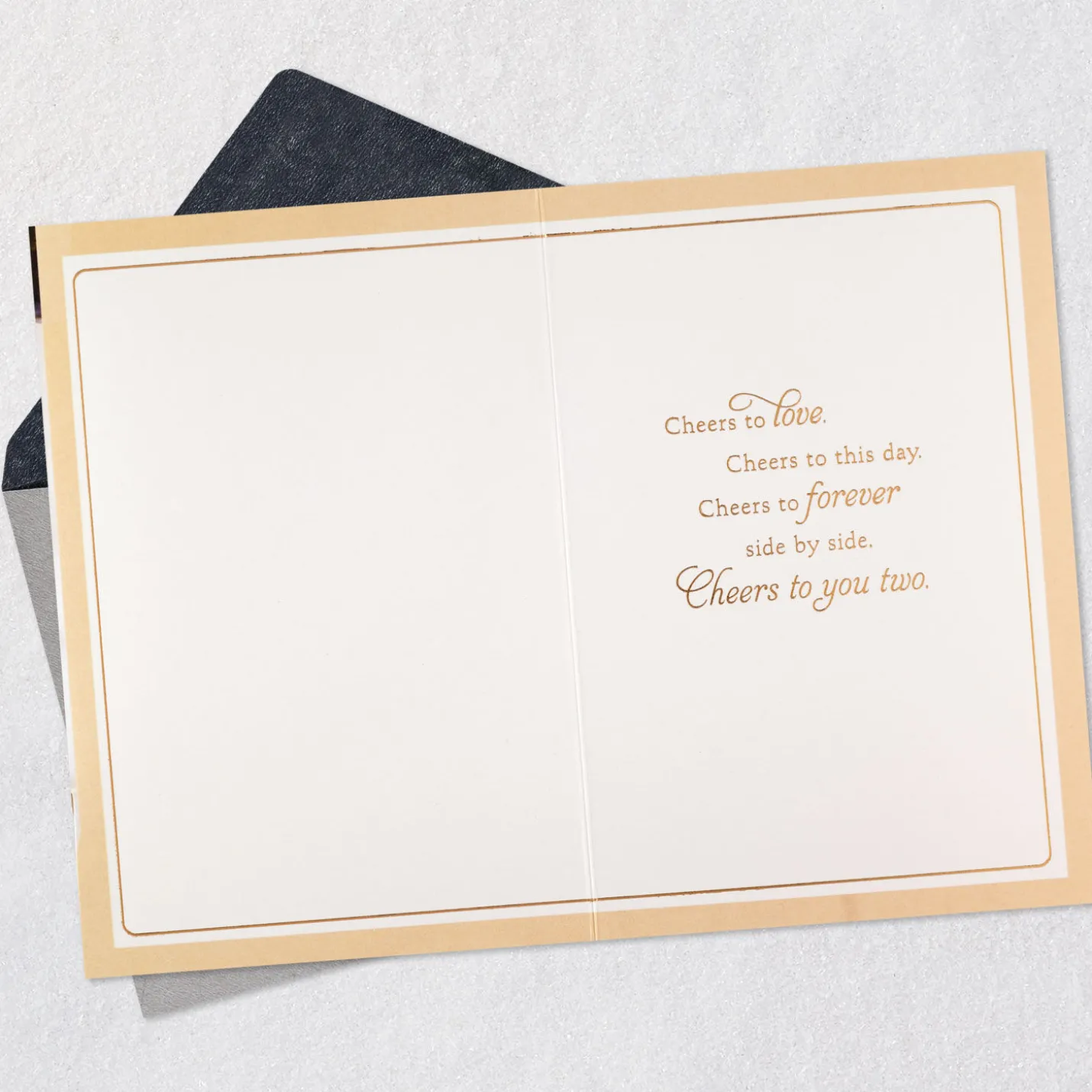 Cheers to You Two Wedding Card