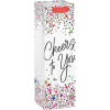 13" Cheers to You Wine Gift Bag