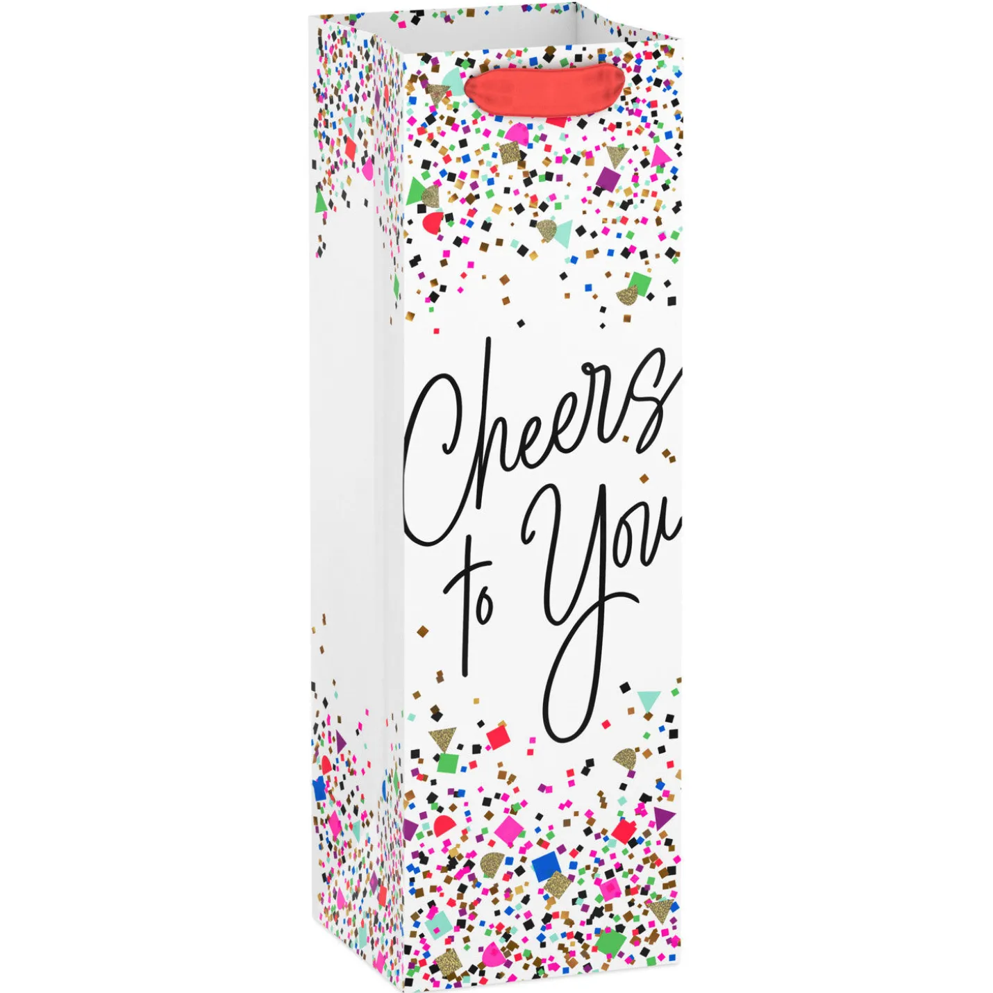 13" Cheers to You Wine Gift Bag