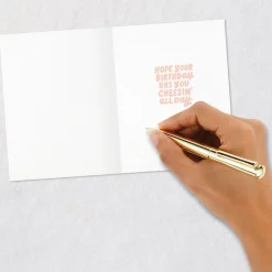Cheesin' All Day Funny Birthday Card