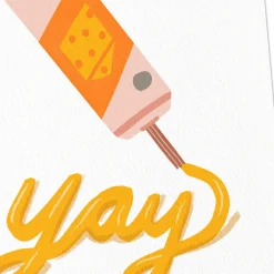 Cheesin' All Day Funny Birthday Card