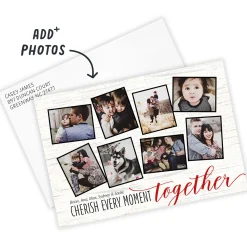 Cherish Togetherness Flat Holiday Photo Card