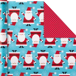 Christmas Cheer 4-Pack Reversible Wrapping Paper Assortment, 150 sq. ft.