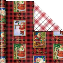Christmas Classics 3-Pack Reversible Wrapping Paper Assortment, 120 sq. ft.