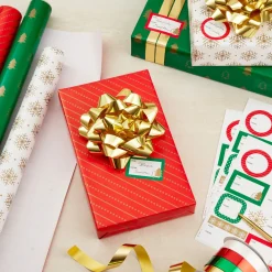 Christmas Gift Wrap Kit With Wrapping Paper, Bows, Ribbons and Tags
