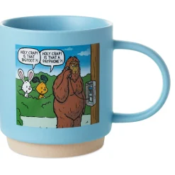 Chuck and Beans Big Foot Pay Phone Funny Mug, 16 oz.