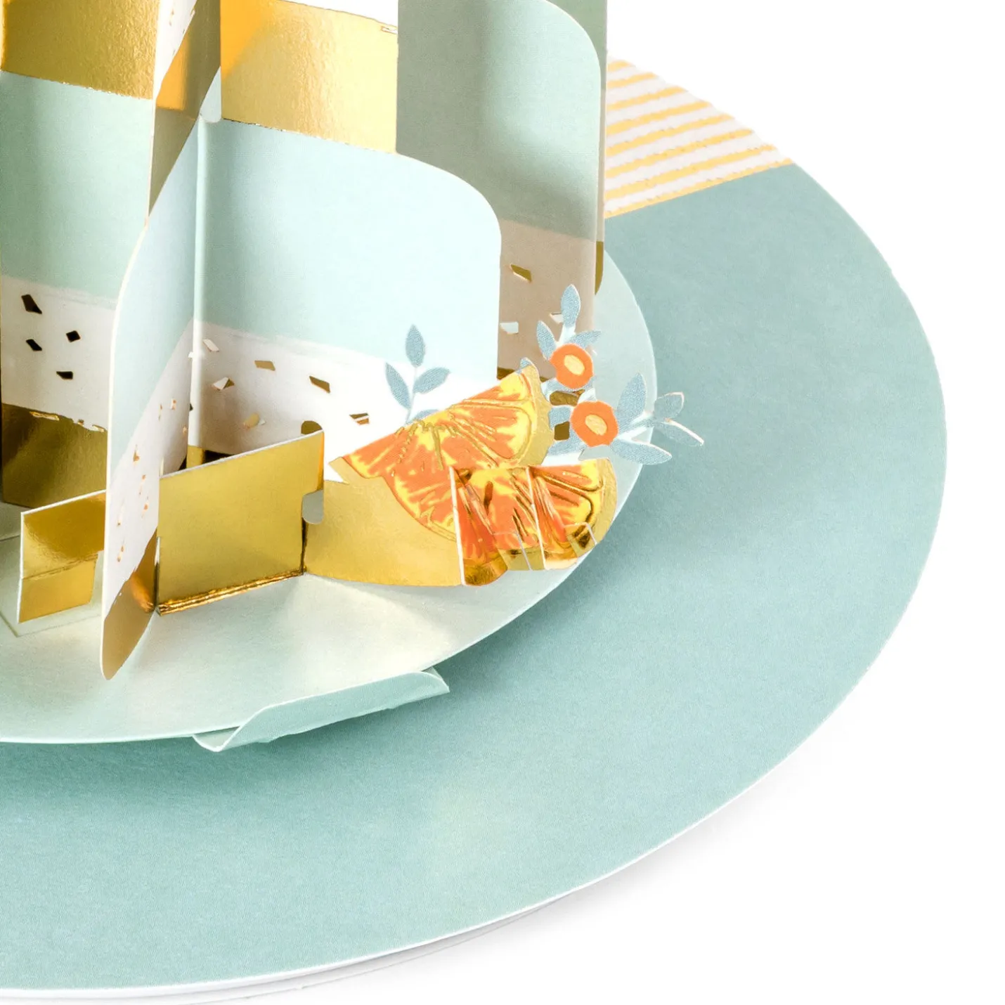 Citrus Cake Musical 3D Pop-Up Birthday Card With Motion