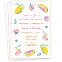 Citrus Art Flat Bridal Brunch Invitation