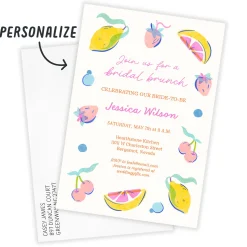 Citrus Art Flat Bridal Brunch Invitation