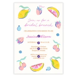Citrus Art Flat Bridal Brunch Invitation