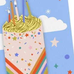 Classic Cake and Candle Vibes Birthday Card