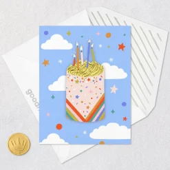 Classic Cake and Candle Vibes Birthday Card