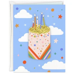 Classic Cake and Candle Vibes Birthday Card