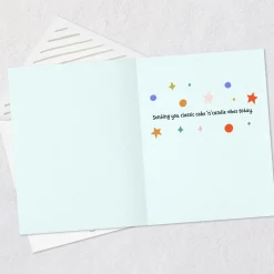 Classic Cake and Candle Vibes Birthday Card