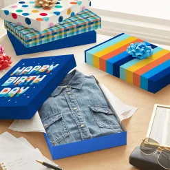 Classic and Colorful 8-Pack Assorted Medium Birthday Gift Box Bundle