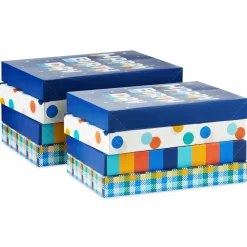 Classic and Colorful 8-Pack Assorted Medium Birthday Gift Box Bundle