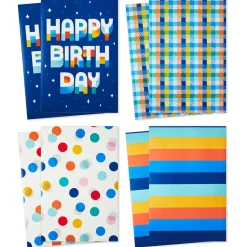 Classic and Colorful 8-Pack Assorted Medium Birthday Gift Box Bundle