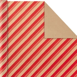 Classic Christmas 4-Pack Kraft Wrapping Paper Assortment, 88 sq. ft.