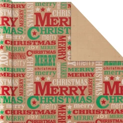 Classic Christmas 4-Pack Kraft Wrapping Paper Assortment, 88 sq. ft.