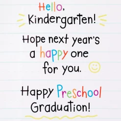Classroom Characters Preschool Graduation Card for Kid