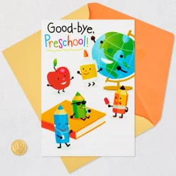 Classroom Characters Preschool Graduation Card for Kid