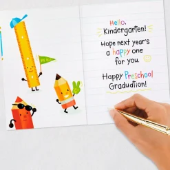 Classroom Characters Preschool Graduation Card for Kid