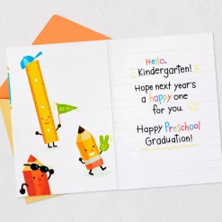 Classroom Characters Preschool Graduation Card for Kid