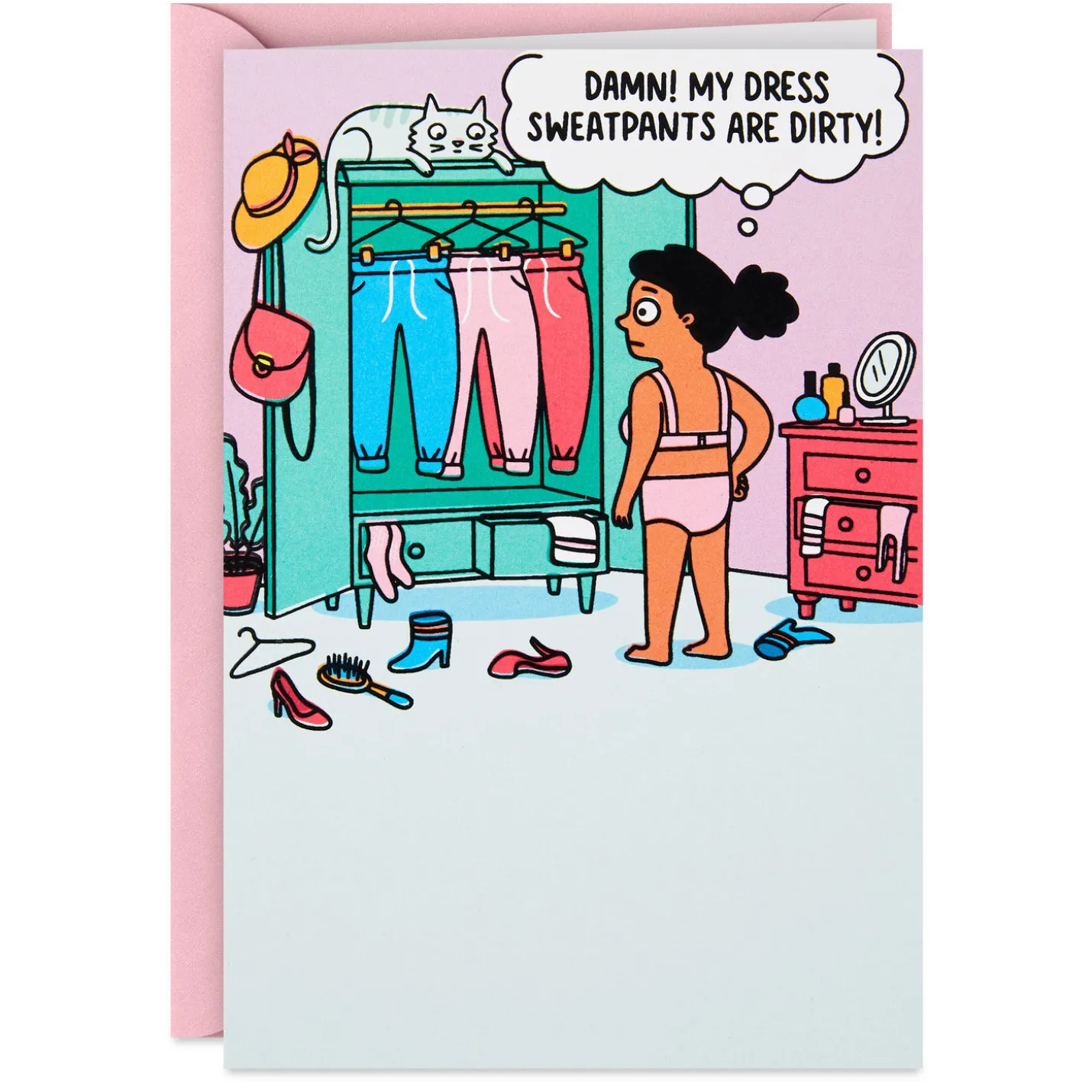 Classy Yet Comfy Funny Birthday Card