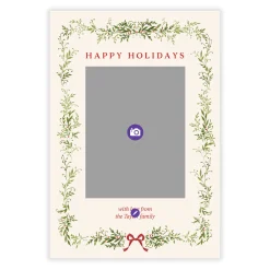 Classy Garland Flat Holiday Photo Card