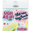 Clueless Cher and Amber Quotes Novelty Crew Socks