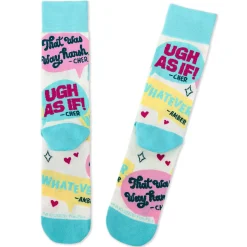 Clueless Cher and Amber Quotes Novelty Crew Socks