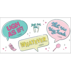 Clueless Quotes Collectible Drinking Glass, 13.5 oz.