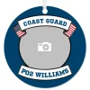 Coast Guard Metal Personalized Ornament, Custom Photo and Text