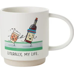 Coffee and Wine Relay Funny Mug, 16 oz.