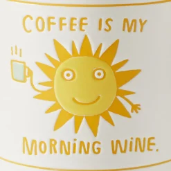 Coffee Is My Morning Wine Funny Mug, 16 oz.