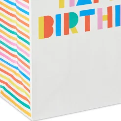 13" Collage Lettering Large Birthday Gift Bag