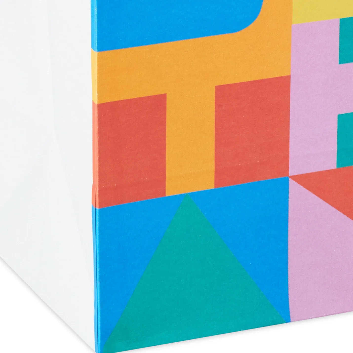 13" Color Block Large Birthday Gift Bag