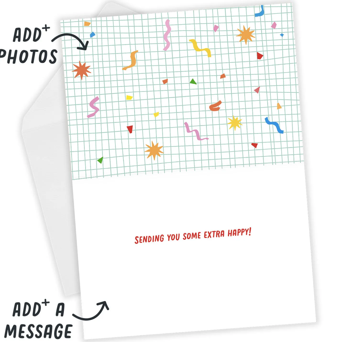 Colorful Smiley Faces Custom Birthday Card