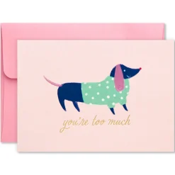 Colorful and Fun Assorted Blank Note Cards, Box of 24