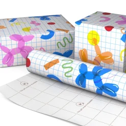 Colorful Balloon Animals Wrapping Paper Roll, 35 sq. ft.