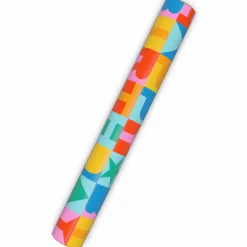 Colorful Block Lettering Birthday Wrapping Paper Mini Roll, 38.8 sq. ft.