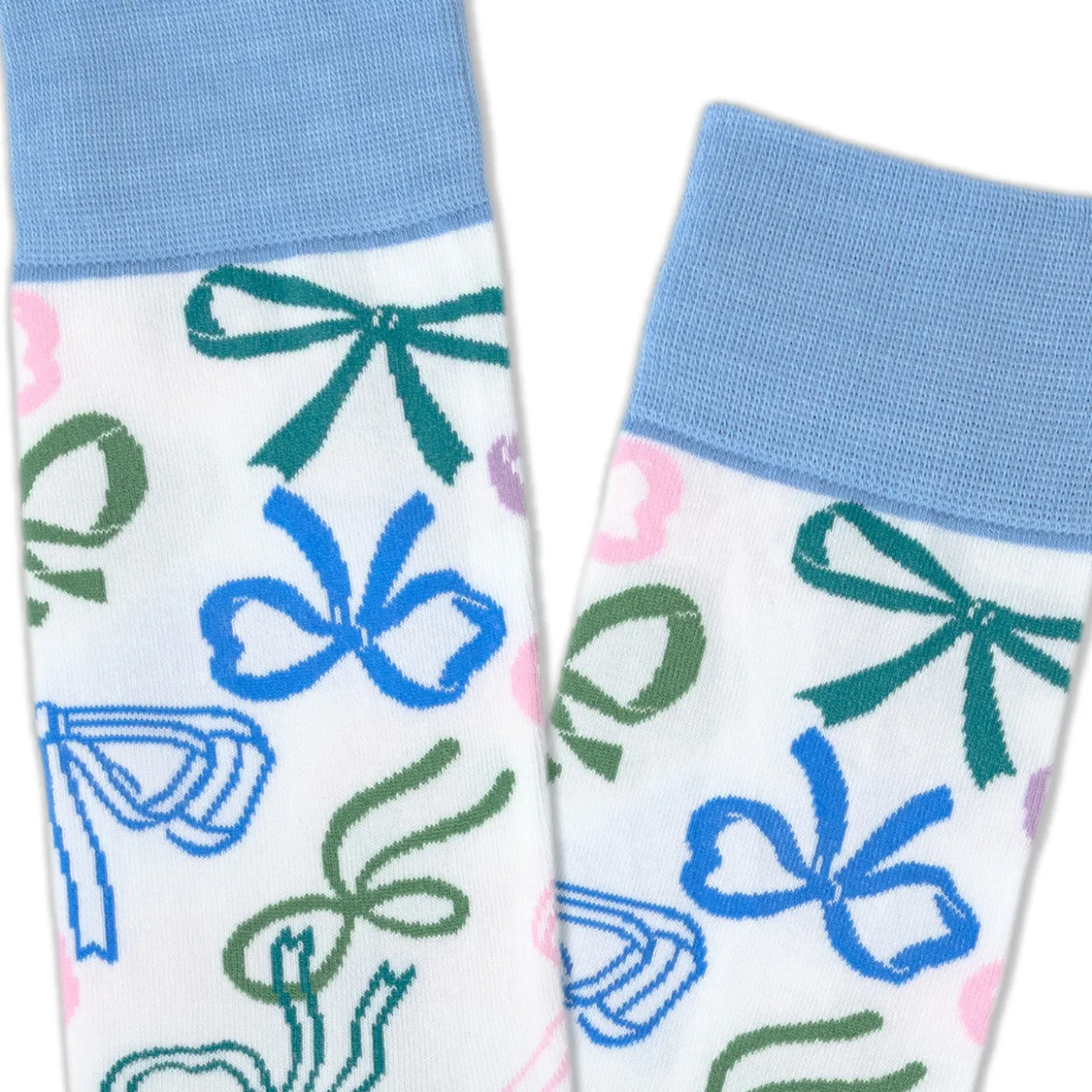 Colorful Bows Novelty Crew Socks