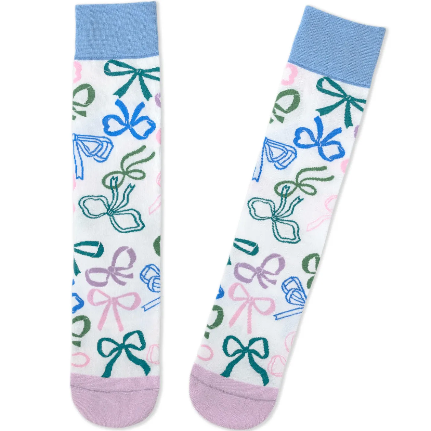 Colorful Bows Novelty Crew Socks