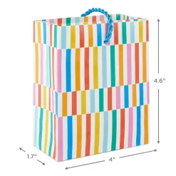 4.6" Colorful Broken Lines Gift Card Holder Mini Bag
