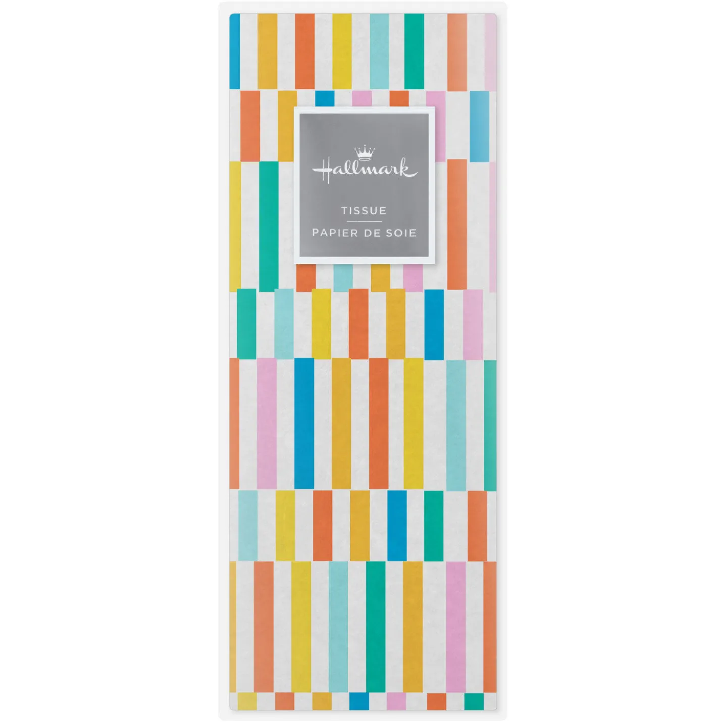 Colorful Broken Lines Tissue Paper, 6 Sheets