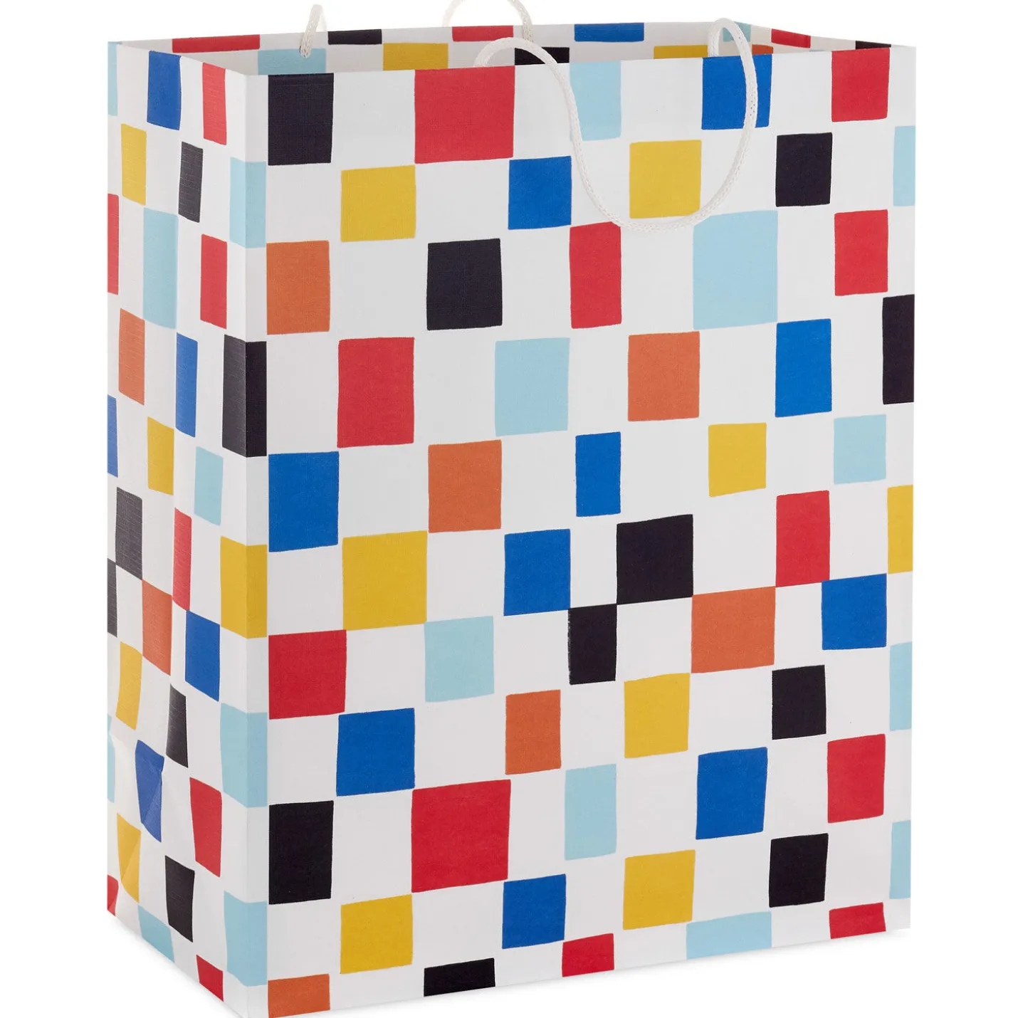 13" Colorful Checkered Large Gift Bag