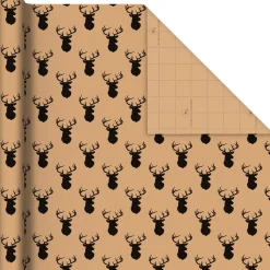 Colorful Christmas 4-Pack Kraft Wrapping Paper Assortment, 88 sq. ft.
