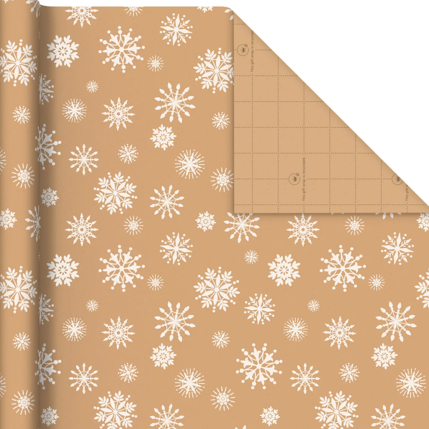 Colorful Christmas 4-Pack Kraft Wrapping Paper Assortment, 88 sq. ft.