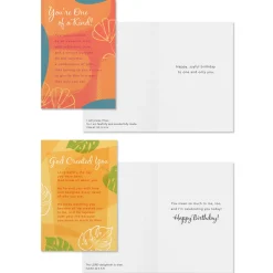 Colorful Collage Assorted Religious Birthday Cards, Box of 12