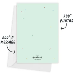 Colorful Confetti on Mint Baby Shower Invitation